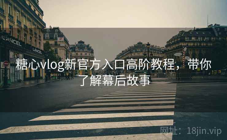 糖心vlog新官方入口高阶教程，带你了解幕后故事
